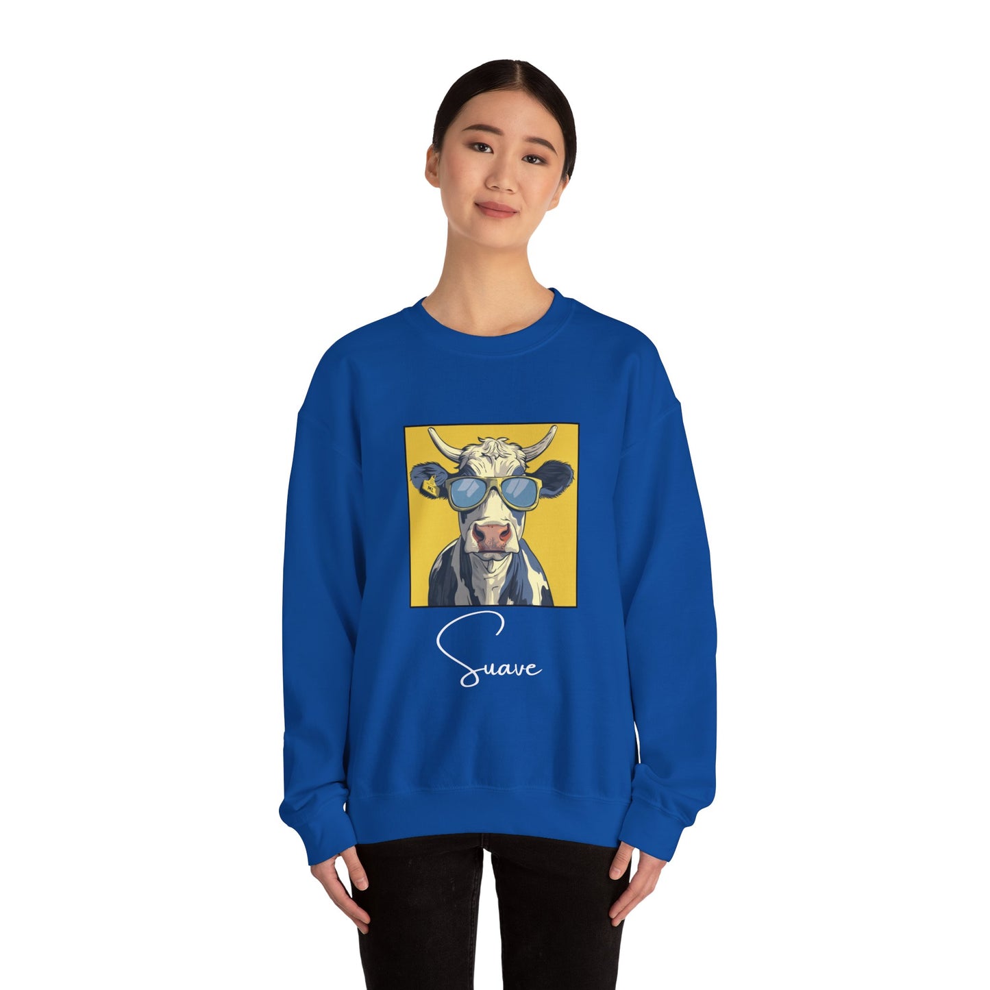 Suave Cow Crewneck Sweatshirt