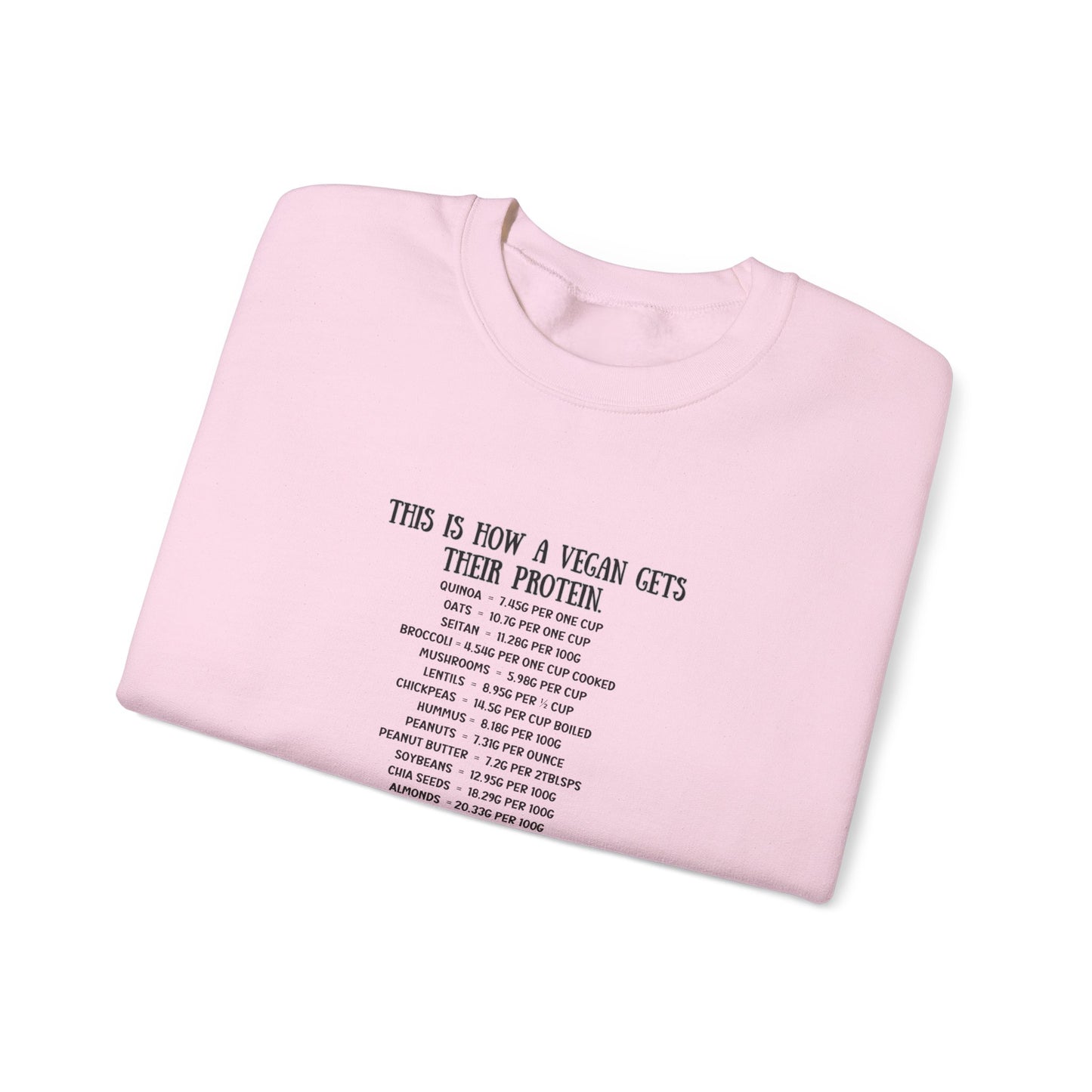 Vegan Protein Crewneck Sweatshirt