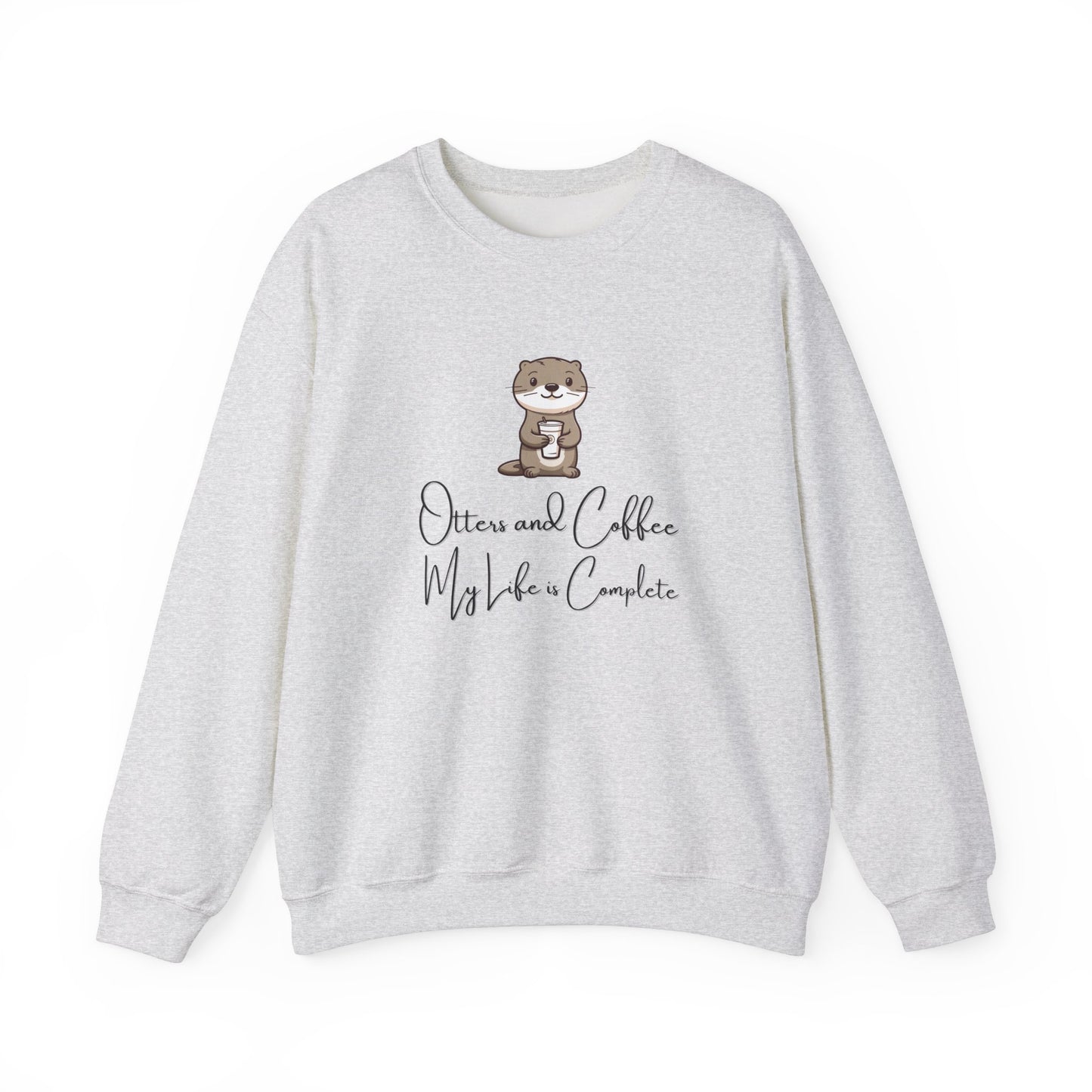Otters and Coffee Crewneck Sweatshirt
