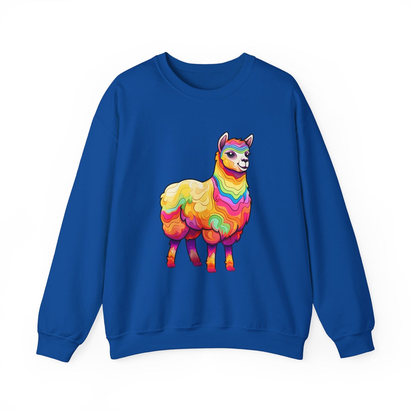 Colorful Llama Crewneck Sweatshirt