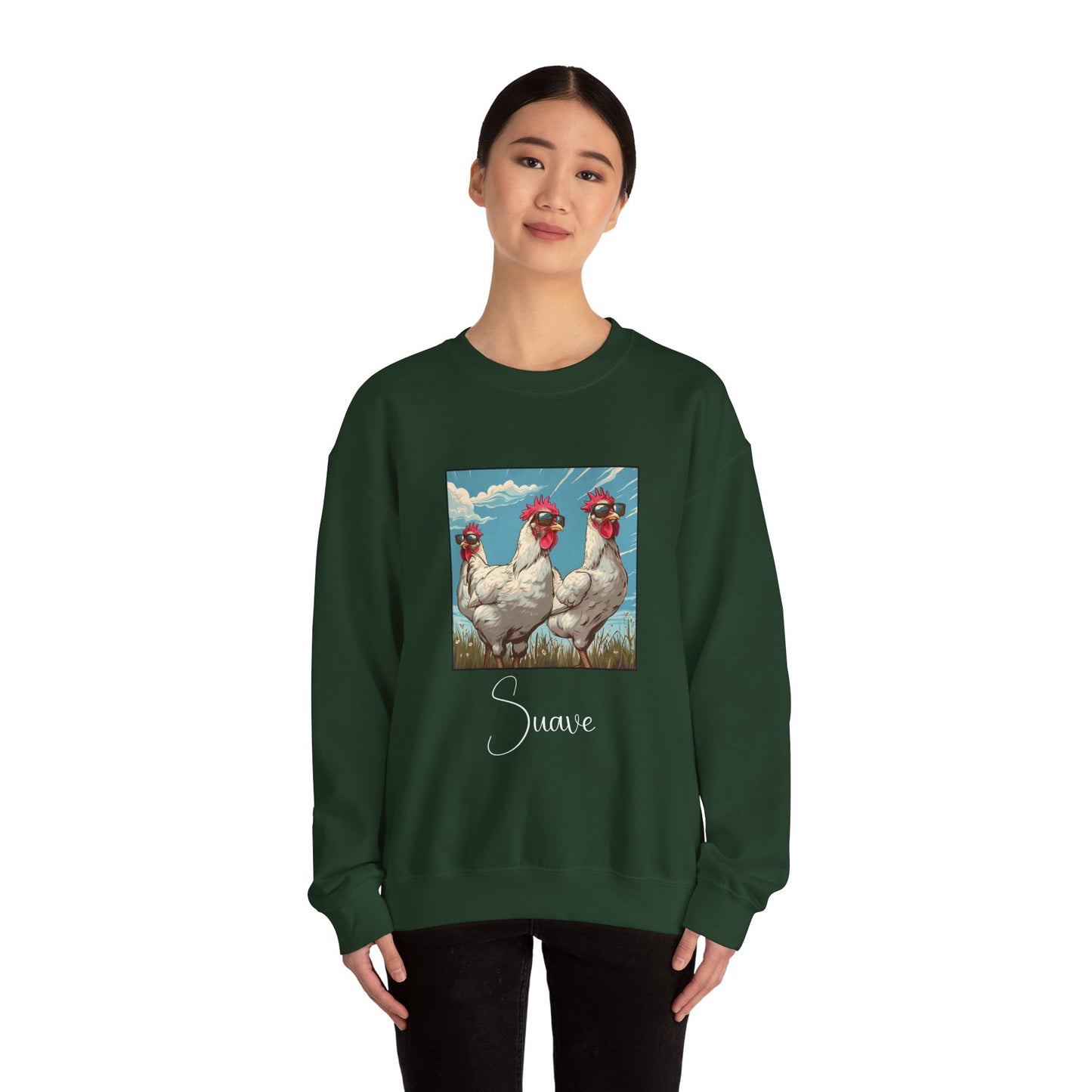 Suave Chicken Crewneck Sweatshirt