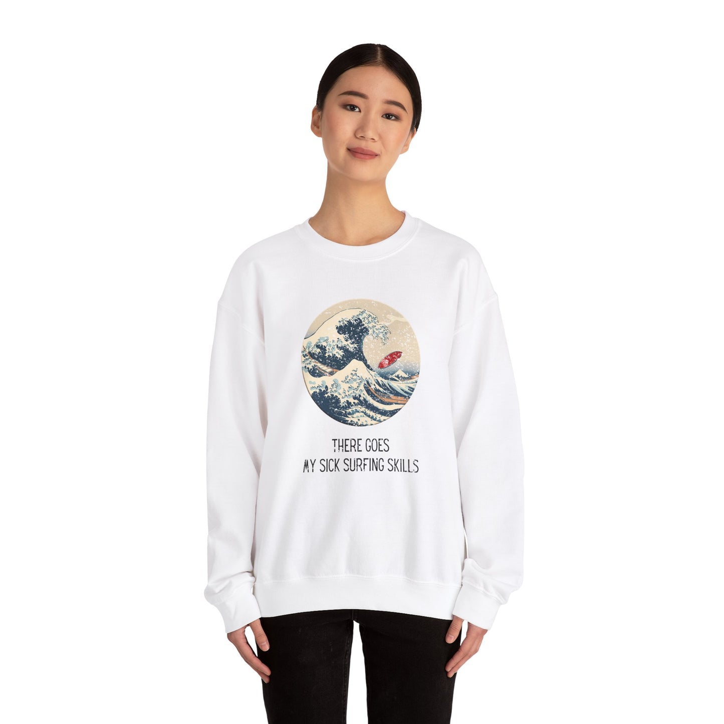 Sick Surfing Skills Crewneck Sweatshirt