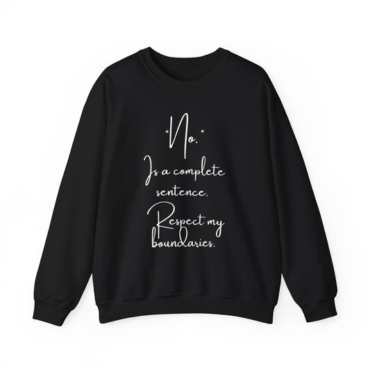 Respect My Boundaries Crewneck Sweatshirt